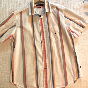 Nautica large short sleeve button up shirt